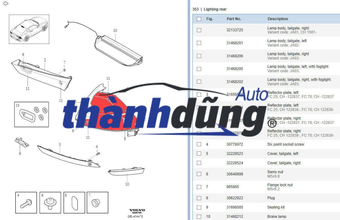 ĐÈN HẬU TRÁI HYUNDAI I20 2009