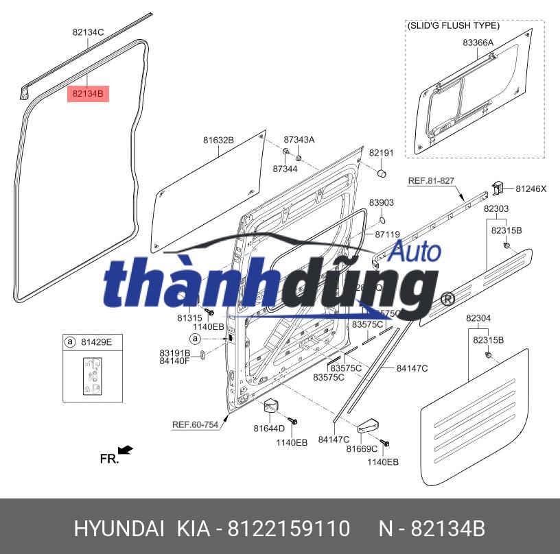 Ổ NGẬM KHÓA CỬA KIA SORENTO 2012 | 813202P010 - Ảnh 5