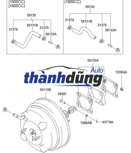 BẦU TRỢ LỰC PHANH CHEVROLET SPARK 2011