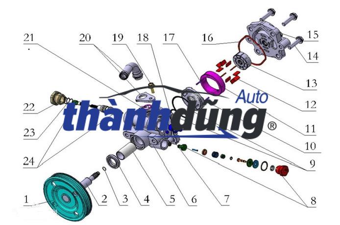 BƠM TRỢ LỰC LÁI DAEWOO LANOS 2003 - Ảnh 4