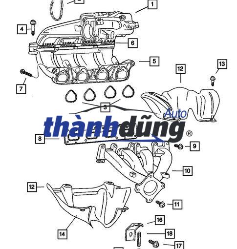 CỔ HÚT GIÓ ĐỘNG CƠ PEUGEOT 3008 2020