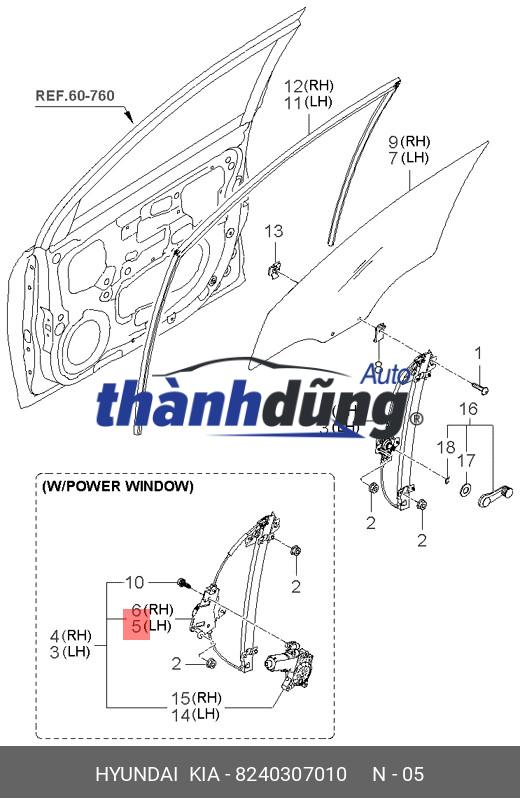 COMPA LÊN XUỐNG KÍNH FORD FIESTA 2016