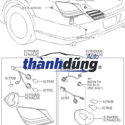 ĐÈN CỐP SAU TRÁI PEUGEOT 3008 2022