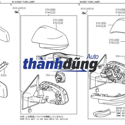 ỐP GƯƠNG CHIẾU HẬU KIA K3 2019 - Ảnh 4