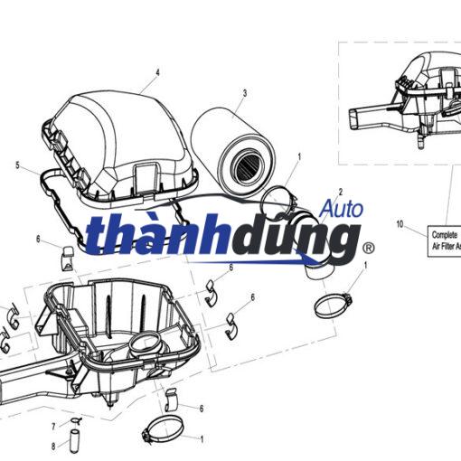 LỌC GIÓ ĐIỀU HÒA MITSUBISHI PAJERO V95 | MR500058 - Ảnh 4
