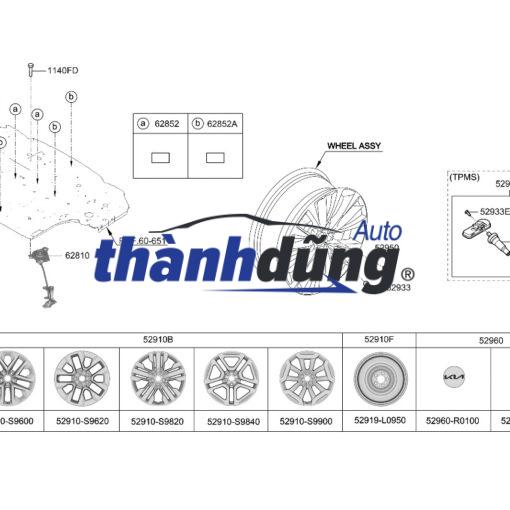 NẮP CHỤP LA ZĂNG CHEVROLET COLORADO 2019 - Ảnh 3