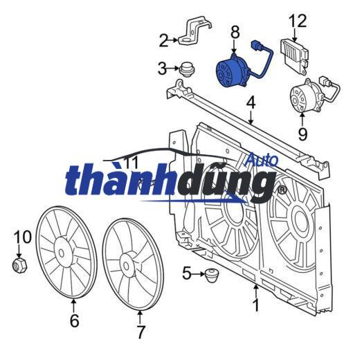 QUẠT KÉT NƯỚC HYUNDAI GETZ 2006 | 253801C860 - Ảnh 4