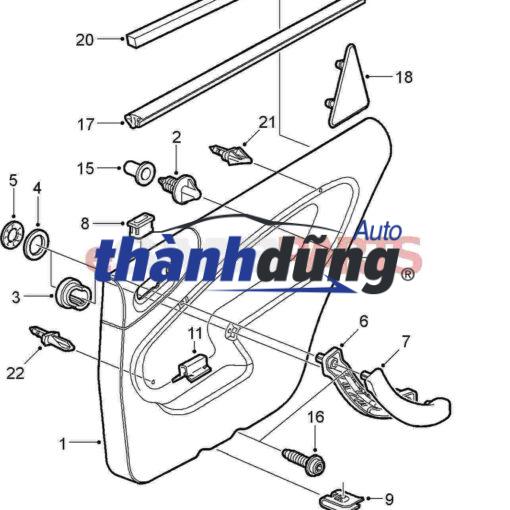 TAY MỞ CỬA TRONG MAZDA 3 2005