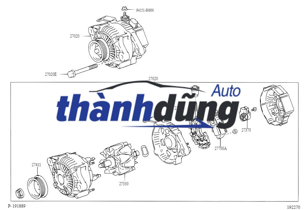 TIẾT CHẾ MÁY PHÁT TOYOTA ZACE - Ảnh 5