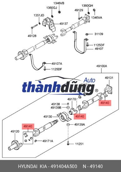 BI CHỮ THẬP HYUNDAI STAREX 2004 - Ảnh 4