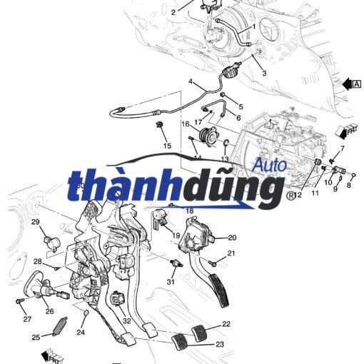 BÀN ĐẠP CHÂN GA TOYOTA HILUX 2015 - Ảnh 5