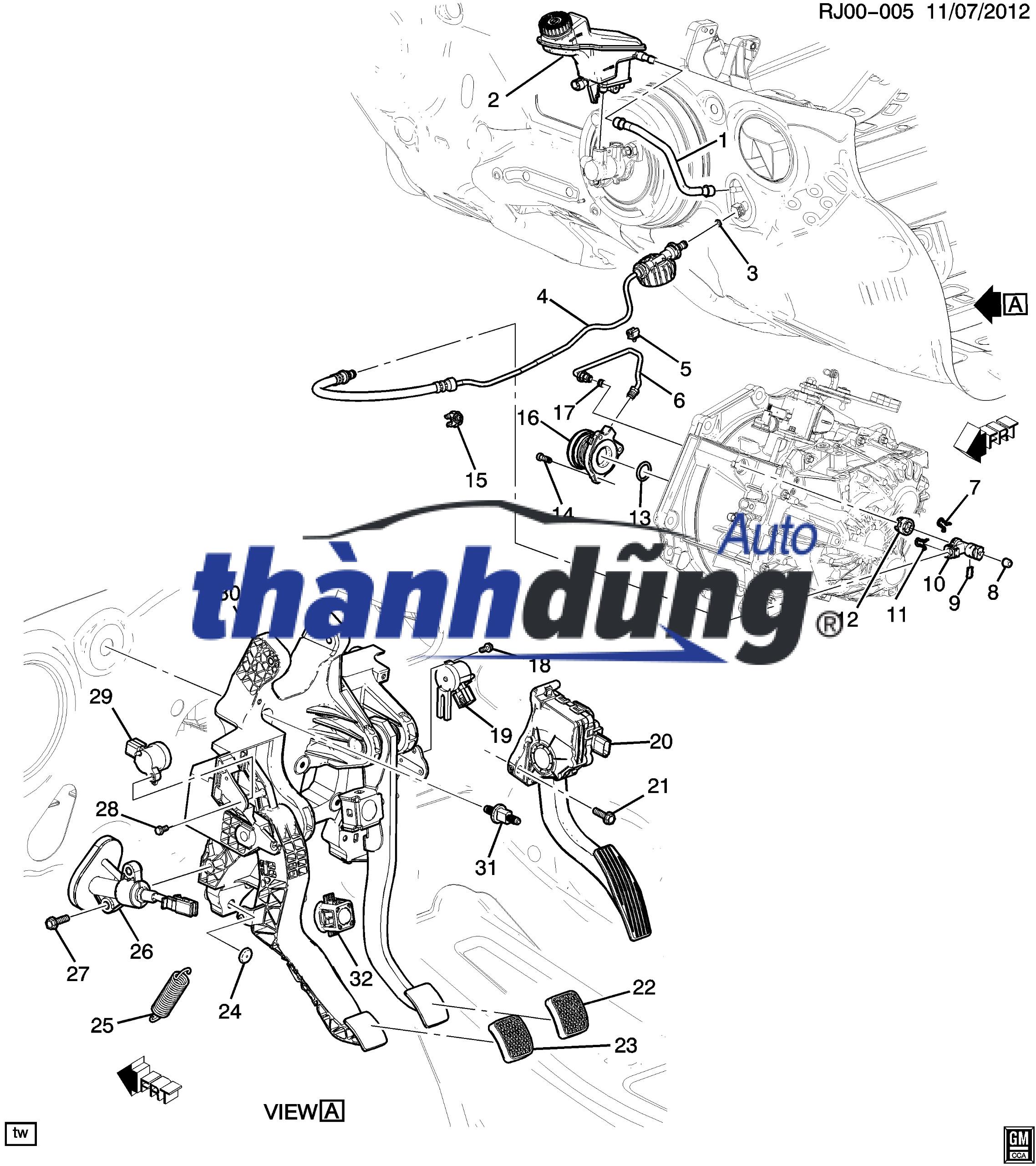 BÀN ĐẠP CHÂN GA TOYOTA HILUX 2015 - Ảnh 5
