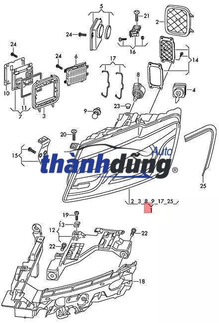 ĐÈN PHA TOYOTA ALTIS 2017 - Ảnh 3