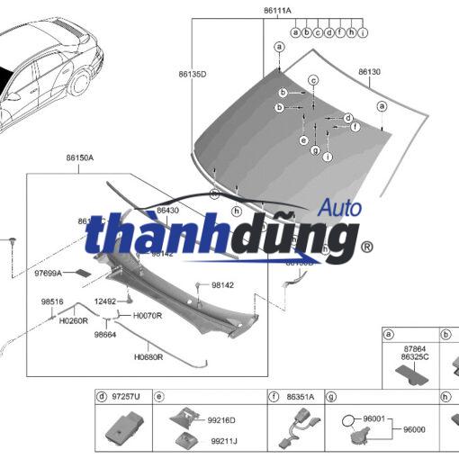 KÍNH CHẮN GIÓ TRƯỚC FORD EVEREST 2020 - Ảnh 4