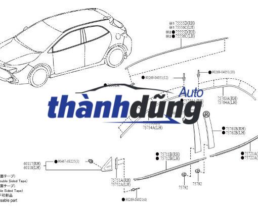 LÔNG MI CỬA TRƯỚC DAEWOO GENTRA 2007 | 96801086 - Ảnh 6