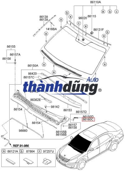 ỐP CHÂN KÍNH CHẮN GIÓ CHEVROLET SPARK 2013-2016 - Ảnh 3