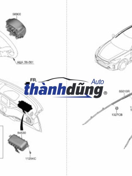 TÚI KHÍ PHỤ XE TOYOTA CAMRY 2020 | 7396006220 - Ảnh 5