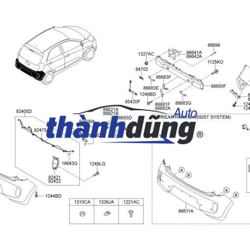 CẢM BIẾN VA CHẠM CẢN TRƯỚC FORD RANGER 2017 - Ảnh 4