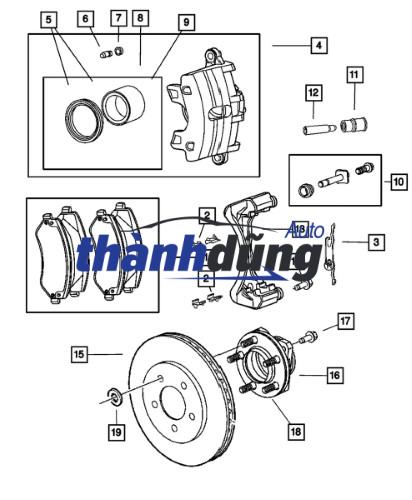 PHỚT PISTON THẮNG TRƯỚC CHEVROLET CRUZE 2009-2012 | 13504034 - Ảnh 5