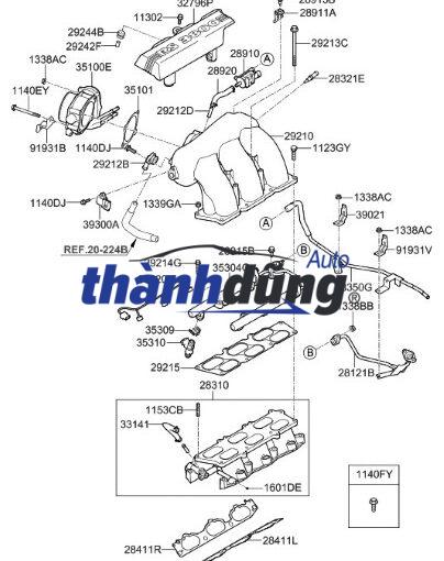 CÚT CHIA NƯỚC HYUNDAI LIBERO 2004 - Ảnh 4