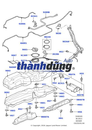 NẮP BÌNH XĂNG NGOÀI FORD FOCUS 2007 | 4M51N405A02AB - Ảnh 5