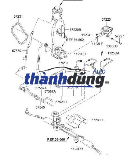 ỐNG TUY Ô TRỢ LỰC LÁI ACURA MDX 2007-2009 - Ảnh 5
