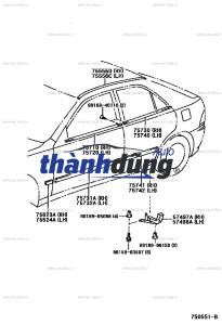 NẸP CÁNH CỬA CHEVROLET SPARK 2006 - Ảnh 4