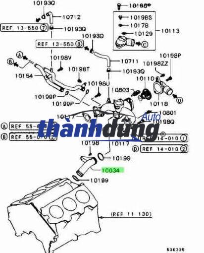 ỐNG NƯỚC NÓNG HONDA CRV 2007 - Ảnh 5