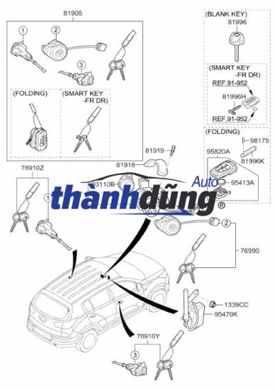 CHÌA KHÓA CÁNH CỬA KIA BONGO 3 2009 - Ảnh 4