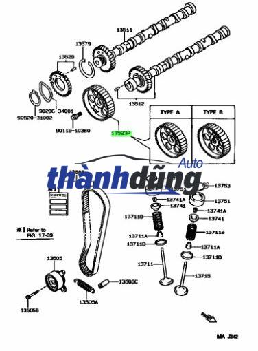 NHÔNG CAM XẢ XE FORD ESCAPE 2.3 2013 | 6M8G6C525BC - Ảnh 4