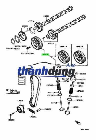 NHÔNG CAM XẢ XE FORD ESCAPE 2.3 2013 | 6M8G6C525BC - Ảnh 4