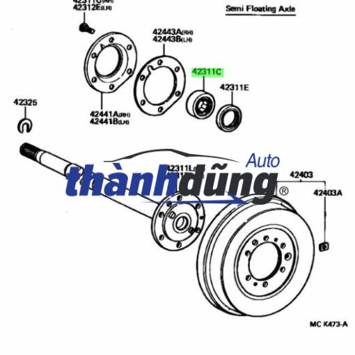 BI MAY Ơ TRƯỚC XE TOYOTA VIOS 2003-2007 | 435020D030 - Ảnh 5