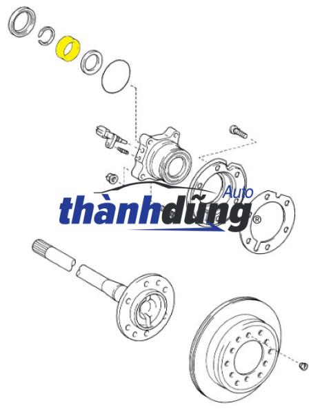 BI MAY Ơ TRƯỚC XE TOYOTA VIOS 2003-2007 | 435020D030 - Ảnh 4