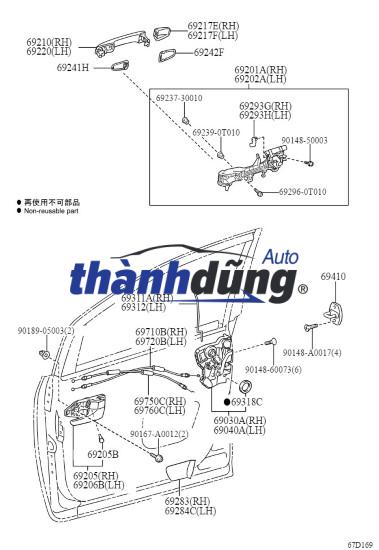 ĐUÔI TAY MỞ CỬA XE VINFAST VF9 | BIW20004267 - Ảnh 4