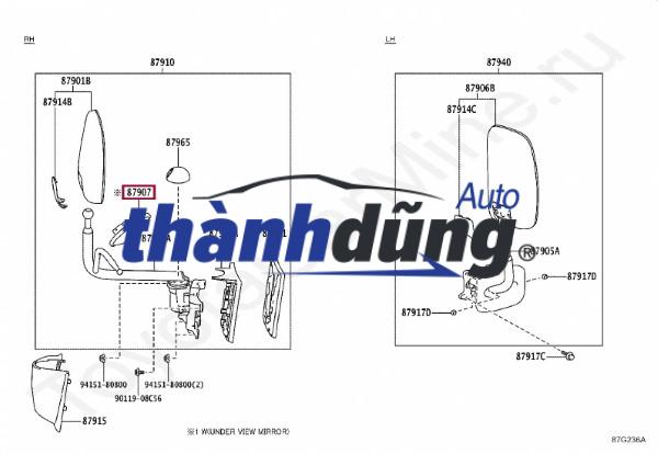 GƯƠNG CẦU LỒI KIA K250 - Ảnh 3