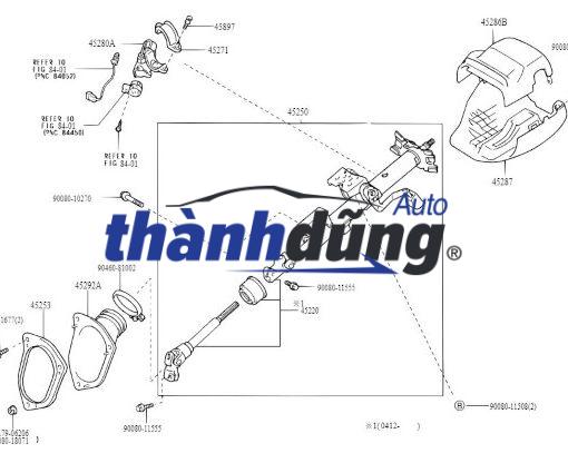 KHỚP NỐI CÁC ĐĂNG LÁI TOYOTA VIOS 2009 | 452600D110 - Ảnh 4