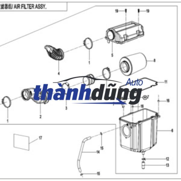 NẮP TRÊN HỘP LỌC GIÓ HONDA CITY 2016 - Ảnh 4