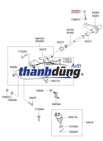 ỐC TĂNG THANH XOẮN HYUNDAI PORTER 2010 - Ảnh 3