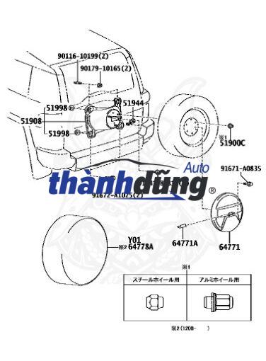 CÁP TREO LỐP DỰ PHÒNG KIA SORENTO 2013 | 628002P100 - Ảnh 5