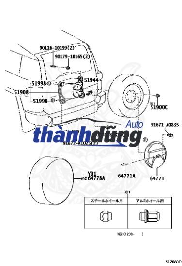 CÁP TREO LỐP DỰ PHÒNG KIA SORENTO 2013 | 628002P100 - Ảnh 5