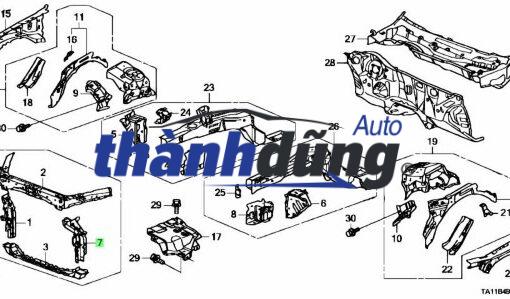 XƯƠNG BẮT KÉT NƯỚC HONDA CITY 2020 - Ảnh 4