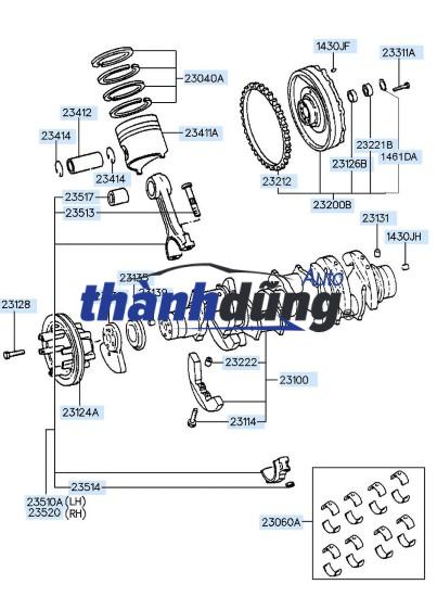 BÁNH ĐÀ XE SSANGYONG STAVIC 2015 | 6650302205 - Ảnh 4