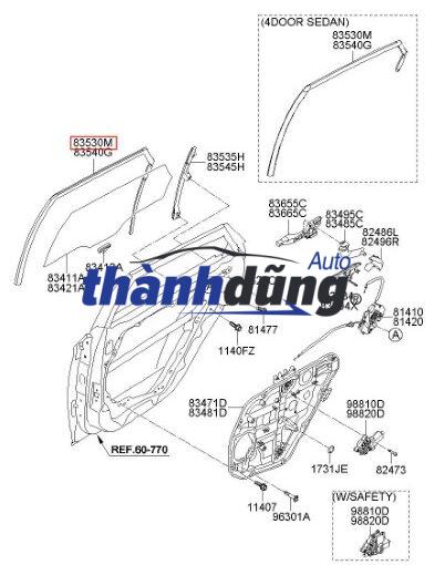 KÍNH CÁNH CỬA DAEWOO NUBIRA 2003 - Ảnh 4