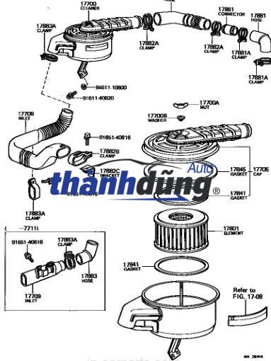 GIOĂNG HỘP LỌC GIÓ ĐỘNG CƠ XE HYUNDAI PORTER 2 | 281694F000 - Ảnh 3