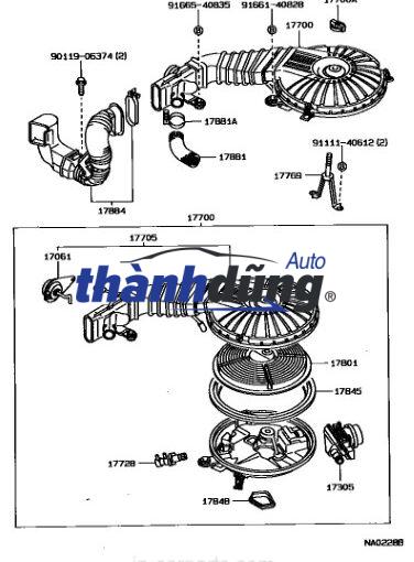 GIOĂNG HỘP LỌC GIÓ ĐỘNG CƠ XE HYUNDAI PORTER 2 | 281694F000 - Ảnh 4