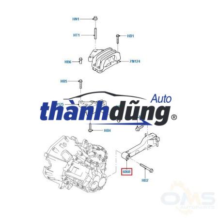 CHÂN MÁY THƯỚC LÁI MAZDA 323 2004 | B25F39040 - Ảnh 5
