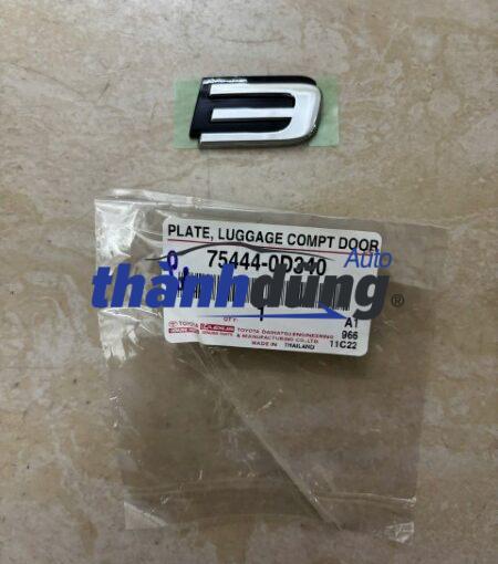 CHỮ E CỐP HẬU TOYOTA VIOS 2013