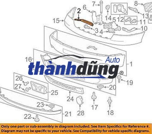CHÂN ĐỠ XƯƠNG CẢN TRƯỚC PEUGEOT 2008 2019 - Ảnh 2
