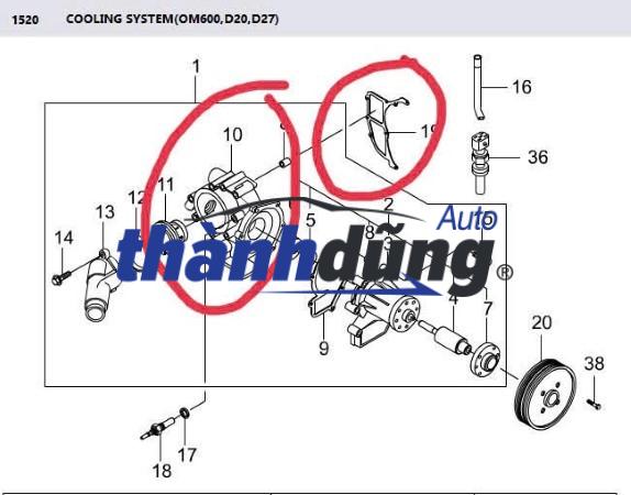 ỐNG NƯỚC TURBO HYUNDAI STAREX 2009 | 2544142700 - Ảnh 5
