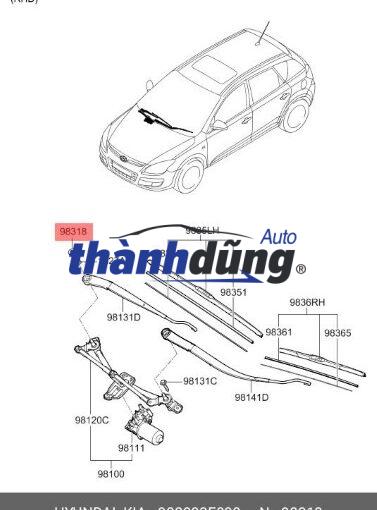 CẦN GẠT MƯA THACO AUMAN C240 2017 | CMAM2707 - Ảnh 5